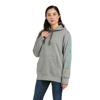 Ariat Womens Rebar Graphic Hoodie (Heather Grey)
