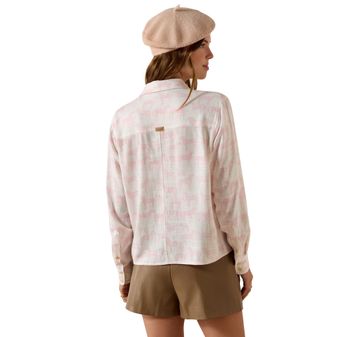 Ariat Womens Rudford Long Sleeve Shirt (Icy Pink Horse Print) alternative