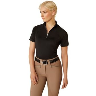 Ariat Womens Soquel 1/4 Zip Baselayer (Black)