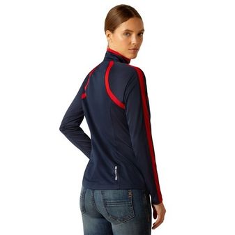 Ariat Womens Sunstopper 3.0 Base Layer (Navy/Red) alternative