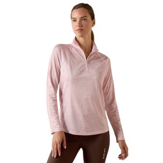 Ariat Womens Sunstopper 3.0 Long Sleeve Baselayer (Sepia Rose Horse Park)