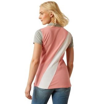 Ariat Womens Taryn Short Sleeve Polo (Flamingo Pink) alternative