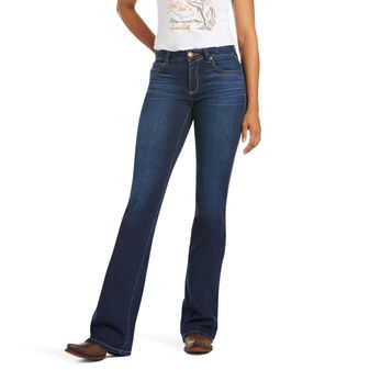 Ariat Womens Ultra Stretch Perfect Rise Katie Flare Jeans (Maya Blue)