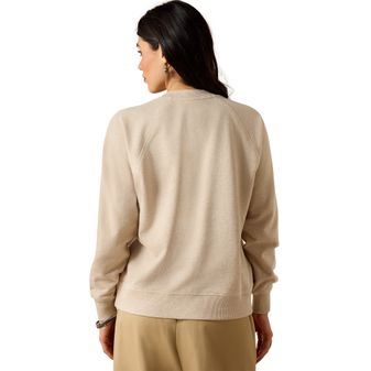 Ariat Womens Victoria Sweatshirt (Khaki Heather) alternative