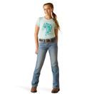 Ariat Youth Floral Mosaic Short Sleeve T-Shirt (Plume) additional 4
