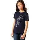Ariat Youth Hay Girl T-Shirt (Classic Navy) additional 1