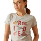 Ariat Youth Iconic Ride Short Sleeve T-Shirt (Heather Grey) additional 3