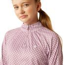 Ariat Youth Sunstopper 3.0 1/4 Zip Baselayer (Lavender Mist Tile) additional 3