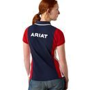 Ariat Youth Taryn Short Sleeve Polo (Team Navy/Red) additional 2