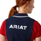 Ariat Youth Taryn Short Sleeve Polo (Team Navy/Red) additional 5