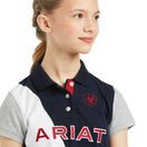 Ariat Youth's Taryn Short Sleeve Polo (Team Navy) additional 4