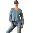 *OUTLET *Ariat Women's Blaydon Sweater (Lake Heather) additional 1