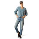*OUTLET *Ariat Women's Blaydon Sweater (Lake Heather) additional 3