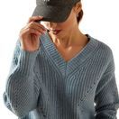 *OUTLET *Ariat Women's Blaydon Sweater (Lake Heather) additional 4