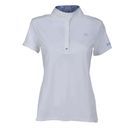 Dublin Ladies Andrea Short Sleeve Competition Printed Inner Collar Shirt (White/Lavender) additional 1