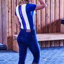 Dublin Ladies Shona Full Grip Silicone Print Denim Breeches (Light Blue Denim) additional 1