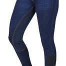 Dublin Ladies Shona Full Suede Seat Denim Breeches (Blue Denim/Navy) additional 1
