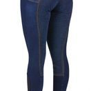 Dublin Ladies Shona Full Suede Seat Denim Breeches (Blue Denim/Navy) additional 2