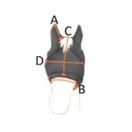 Equilibrium Field Relief Midi Fly Mask With Ears (Black/Orange) additional 3
