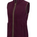 Hoggs of Fife Ladies Stenton Fleece Gilet  (Merlot) additional 1