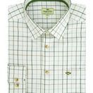Hoggs of Fife Men's Balmoral Luxury Tattersall Shirt (Green/Brown) additional 3