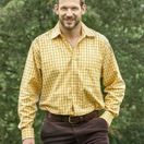 Hoggs of Fife Men's Governor Premier Tattersall Shirt (Gold Check) additional 4