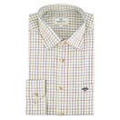 Hoggs of Fife Men's Inverness Cotton Tattersall Shirt (Wine/Blue/Green) additional 3