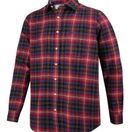 Hoggs of Fife Men's Pitmedden Long Sleeve Flannel Check Shirt (Rust Check) additional 1