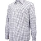 Hoggs of Fife Men's Turnberry Twill Cotton Shirt (White/Navy Check) additional 1