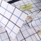 Hoggs of Fife Men's Viscount Premier Tattersall Shirt (White/Navy Check) additional 3