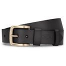 Hoggs of Fife unisex Luxury Leather Belts (Black) additional 2