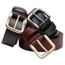 Hoggs of Fife unisex Luxury Leather Belts (Dark Brown) additional 1