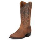 Ariat Men's Heritage R Toe Western Boot (Distressed Brown) additional 1