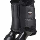 LeMieux Fleece Lined Brushing Boots ( Black) additional 1
