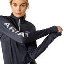*OUTLET* Ariat Women's Tek Team 1/2 Zip Sweatshirt (Ombre Blue Heather) additional 3