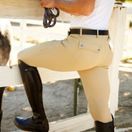 Ariat Men's Tri Factor Grip Knee Patch Breech (Tan) additional 3