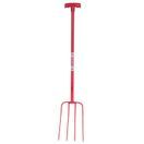 Red Gorilla Tubular Manure Fork 4 Prong T-Grip additional 3