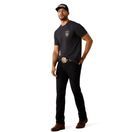 Ariat Mens American Bison Short Sleeve T Shirt (Charcoal Heather) additional 3