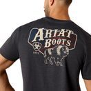 Ariat Mens American Bison Short Sleeve T Shirt (Charcoal Heather) additional 4