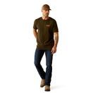 Ariat Mens Ariat Armadillo on a Half Shell T-Shirt (Dark Olive) additional 4