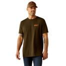 Ariat Mens Ariat Armadillo on a Half Shell T-Shirt (Dark Olive) additional 5
