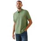 Ariat Mens Medal Button Polo (Basil) additional 1