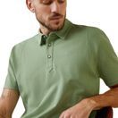 Ariat Mens Medal Button Polo (Basil) additional 4