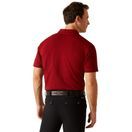Ariat Mens Medal Short Sleeve Polo (Sun-Dried Tomato) additional 2