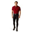 Ariat Mens Medal Short Sleeve Polo (Sun-Dried Tomato) additional 4