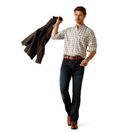 Ariat Mens Napa Shirt (Chambray Blue Plaid) additional 2