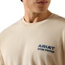 Ariat Mens Proven Stamp Short Sleeve T Shirt (Natural) additional 3