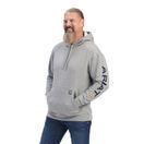 Ariat Mens Rebar Graphic Hoodie (Heather Grey/Deep Ultramarine) additional 1