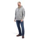 Ariat Mens Rebar Graphic Hoodie (Heather Grey/Deep Ultramarine) additional 2