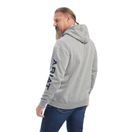 Ariat Mens Rebar Graphic Hoodie (Heather Grey/Deep Ultramarine) additional 3